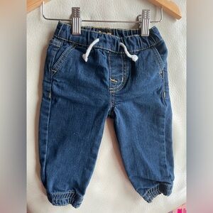 Lee Jogger Pull-On Jeans, Drawstring, Gathered Cuffs, Cool Stitching, Pockets